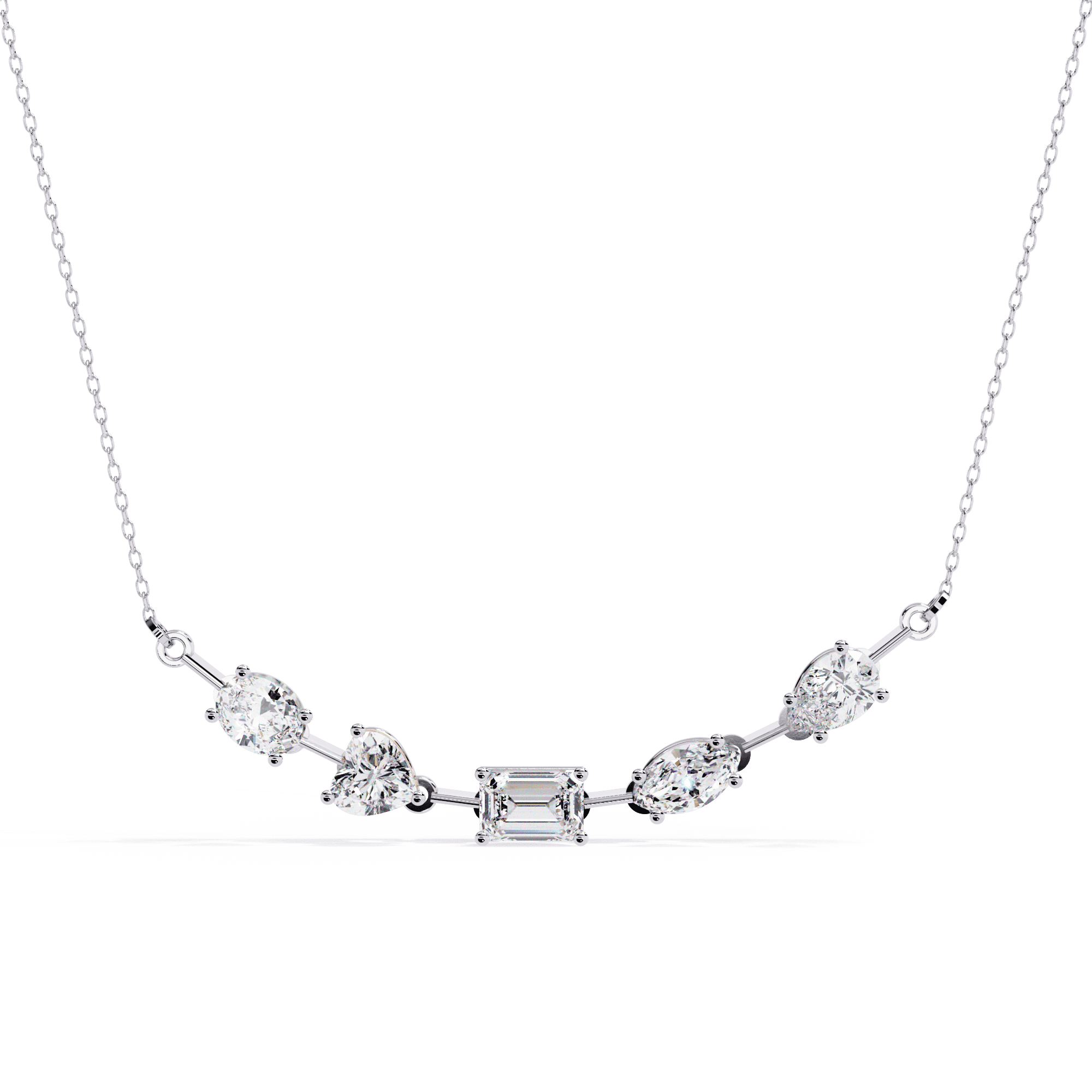 Graceful diamond necklace