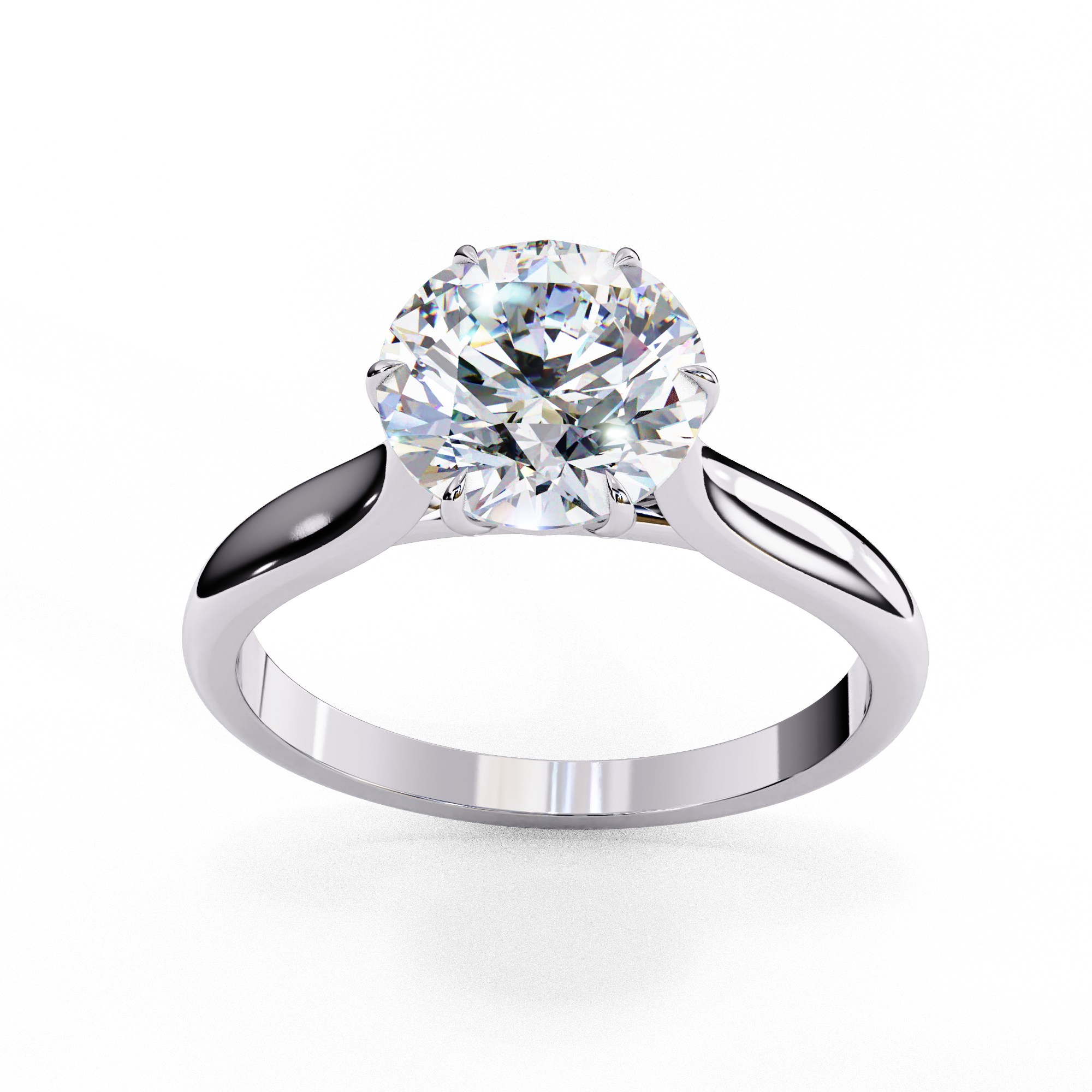 Round Brilliant cut Engagement Ring