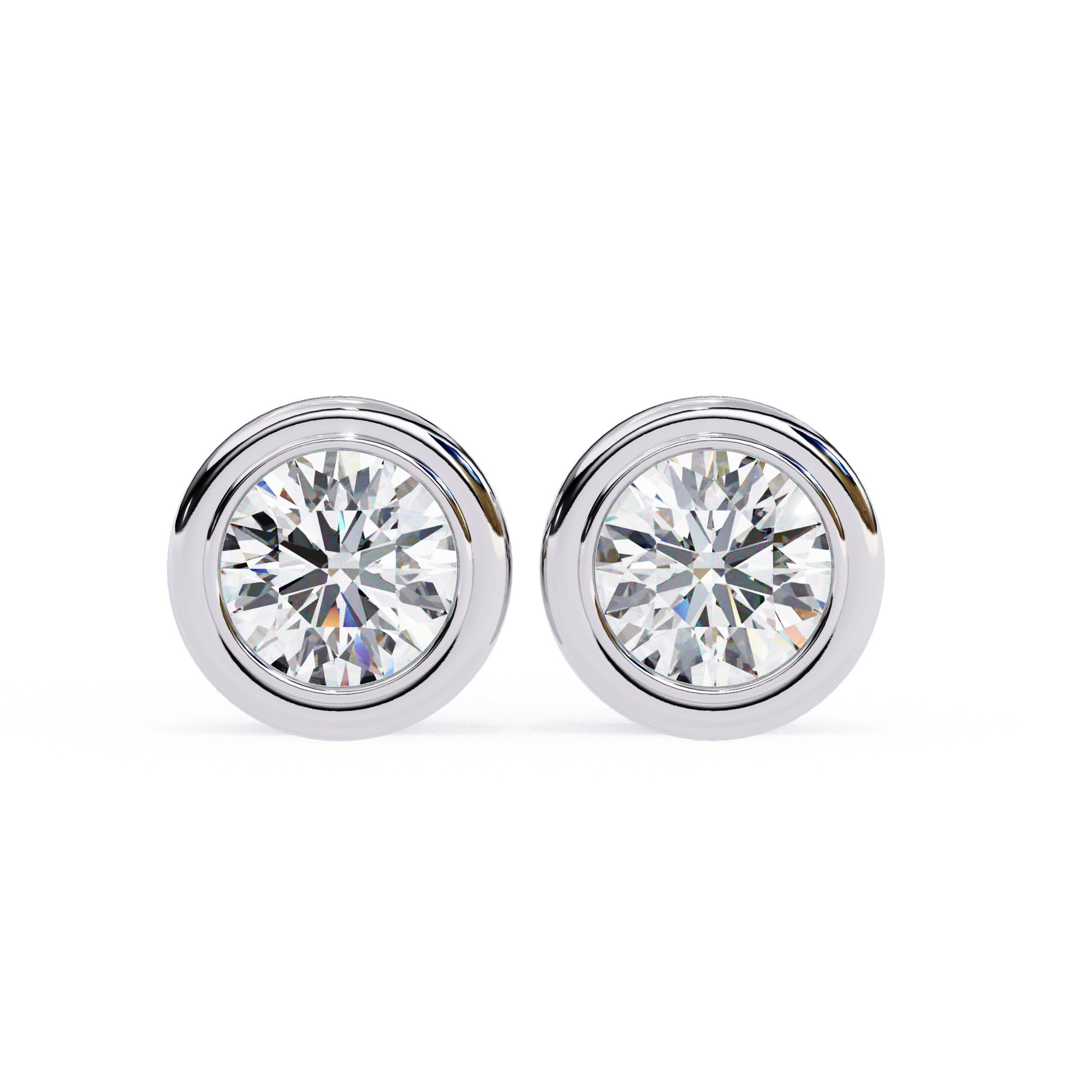 Bezel Bliss Diamond Studs