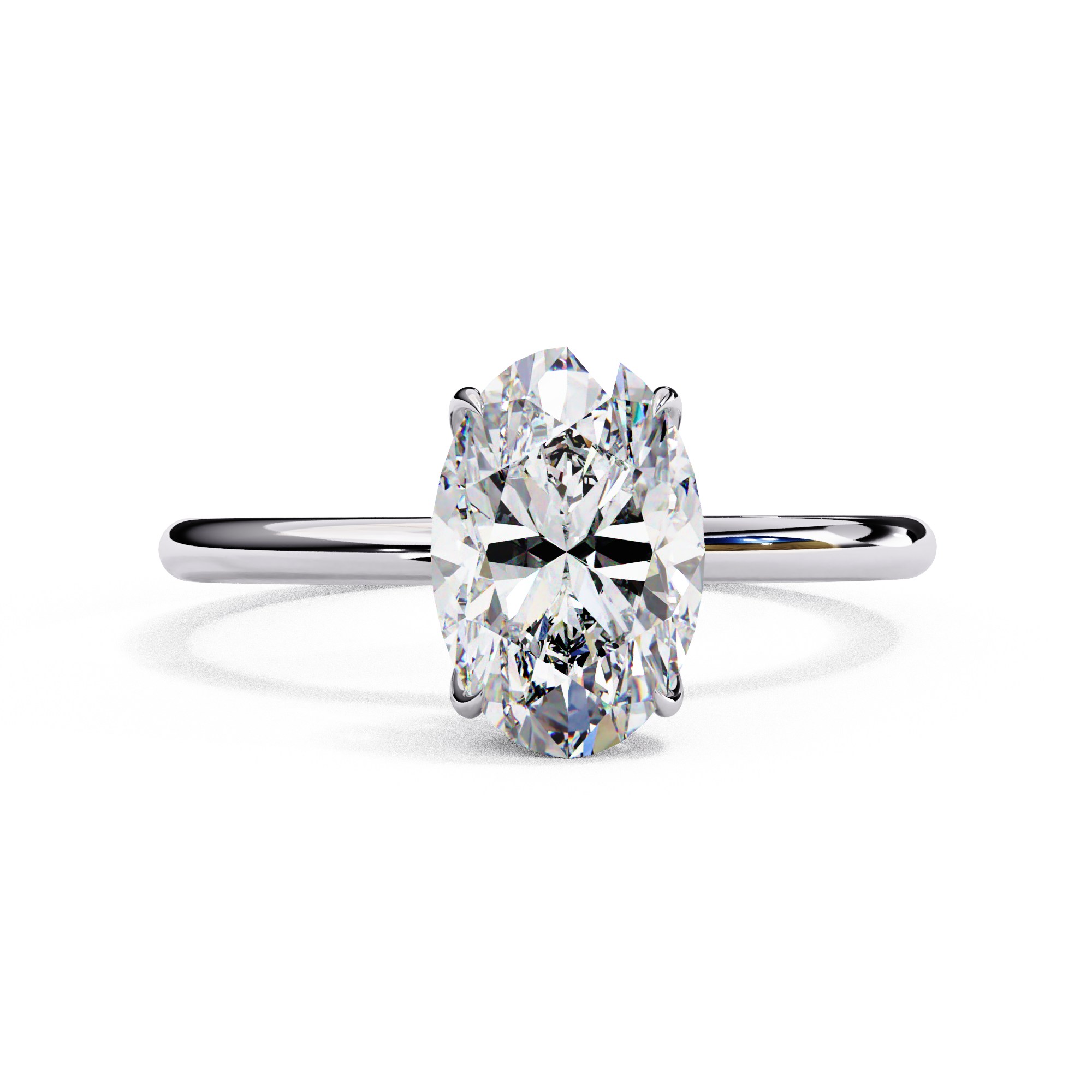 Simple Elegance Oval Diamond Ring