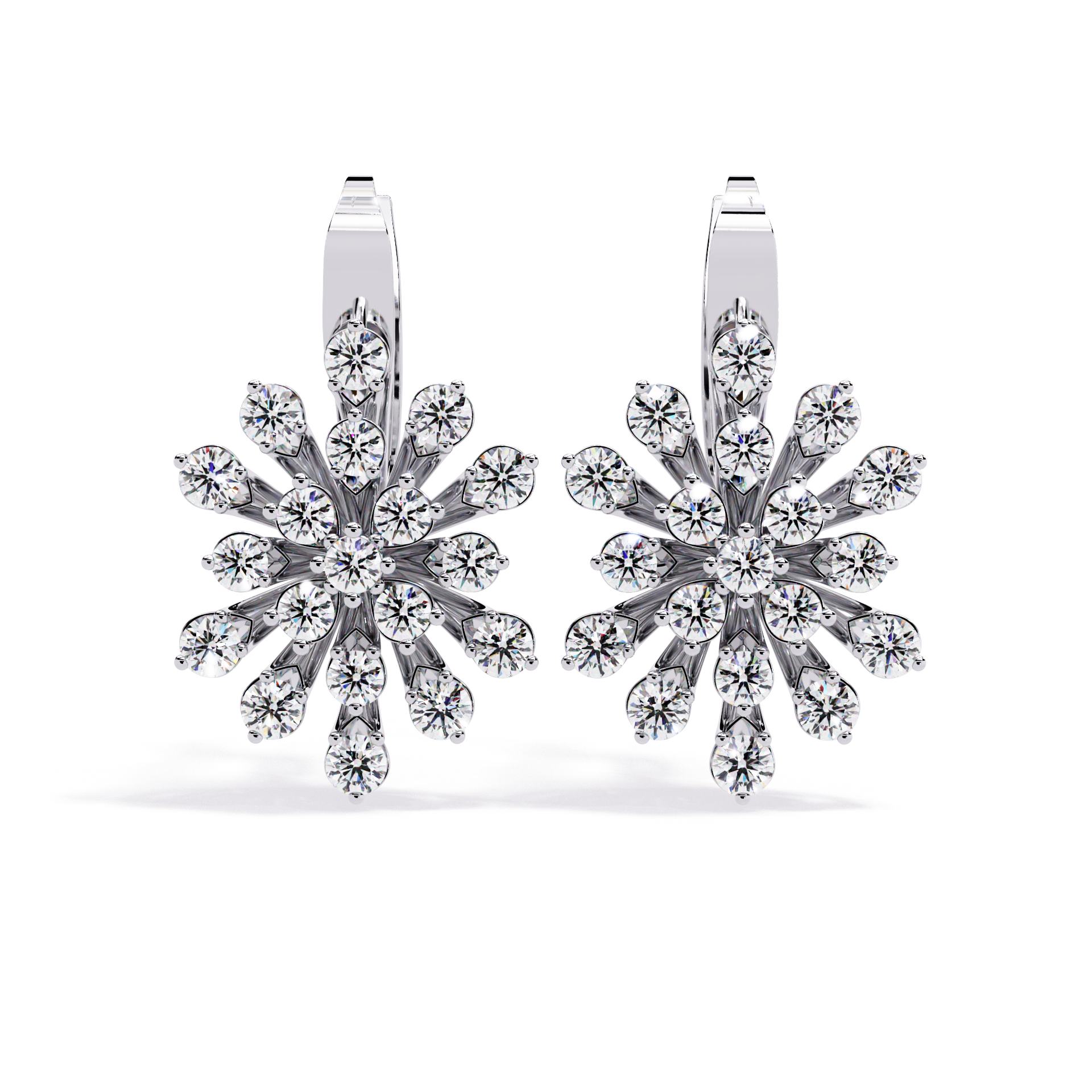 Bloom Diamond Cluster Earrings