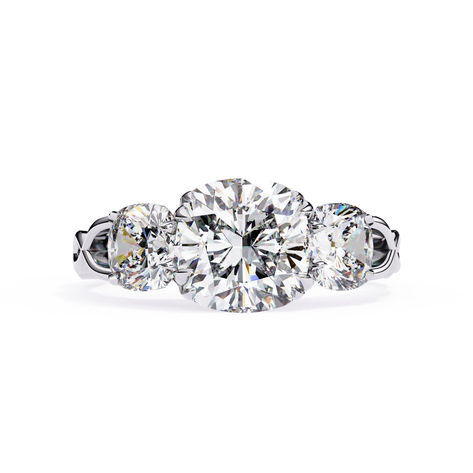 Eternal Elegance – Three Stone Diamond Ring